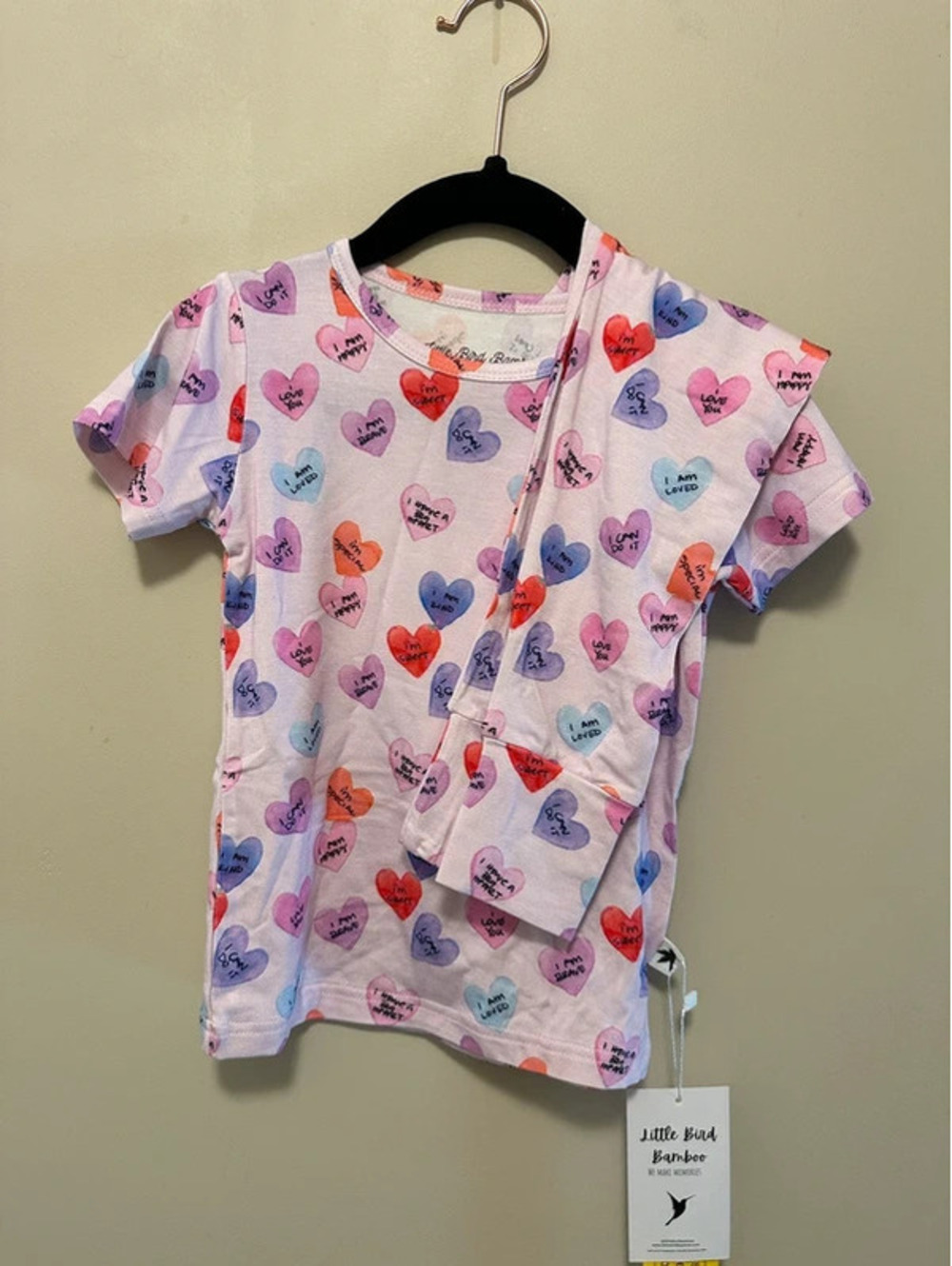 Sweet hearts bamboo pj set